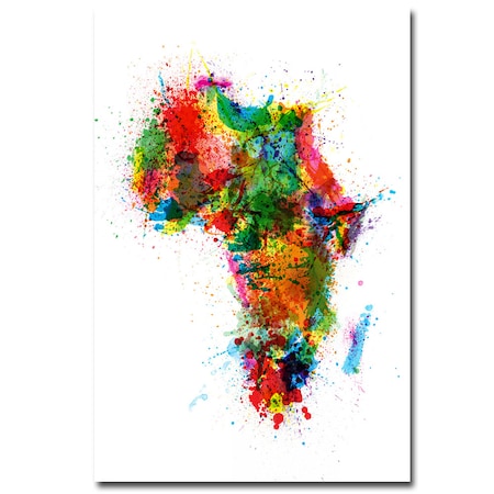 Michael Tompsett 'Africa - Paint Splashes' Canvas Art,30x47